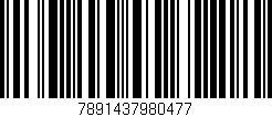 Código de barras (EAN, GTIN, SKU, ISBN): '7891437980477'