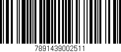 Código de barras (EAN, GTIN, SKU, ISBN): '7891439002511'