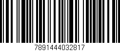 Código de barras (EAN, GTIN, SKU, ISBN): '7891444032817'