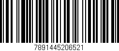 Código de barras (EAN, GTIN, SKU, ISBN): '7891445206521'