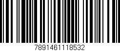 Código de barras (EAN, GTIN, SKU, ISBN): '7891461118532'