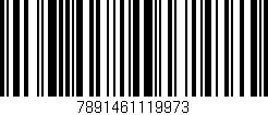 Código de barras (EAN, GTIN, SKU, ISBN): '7891461119973'