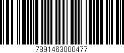 Código de barras (EAN, GTIN, SKU, ISBN): '7891463000477'