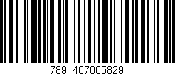 Código de barras (EAN, GTIN, SKU, ISBN): '7891467005829'