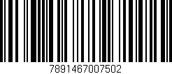 Código de barras (EAN, GTIN, SKU, ISBN): '7891467007502'