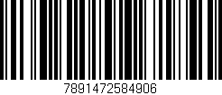 Código de barras (EAN, GTIN, SKU, ISBN): '7891472584906'