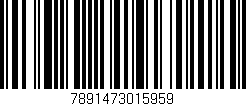 Código de barras (EAN, GTIN, SKU, ISBN): '7891473015959'