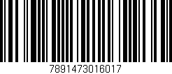 Código de barras (EAN, GTIN, SKU, ISBN): '7891473016017'
