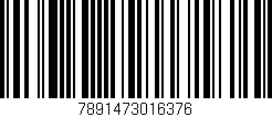 Código de barras (EAN, GTIN, SKU, ISBN): '7891473016376'