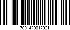 Código de barras (EAN, GTIN, SKU, ISBN): '7891473017021'