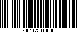 Código de barras (EAN, GTIN, SKU, ISBN): '7891473018998'