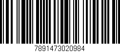 Código de barras (EAN, GTIN, SKU, ISBN): '7891473020984'