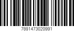 Código de barras (EAN, GTIN, SKU, ISBN): '7891473020991'