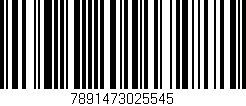 Código de barras (EAN, GTIN, SKU, ISBN): '7891473025545'