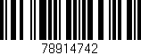 Código de barras (EAN, GTIN, SKU, ISBN): '78914742'