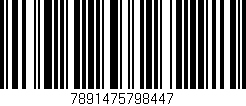 Código de barras (EAN, GTIN, SKU, ISBN): '7891475798447'