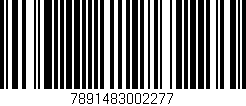 Código de barras (EAN, GTIN, SKU, ISBN): '7891483002277'