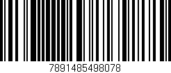 Código de barras (EAN, GTIN, SKU, ISBN): '7891485498078'
