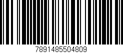 Código de barras (EAN, GTIN, SKU, ISBN): '7891485504809'