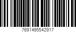 Código de barras (EAN, GTIN, SKU, ISBN): '7891485542917'