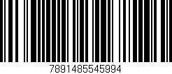 Código de barras (EAN, GTIN, SKU, ISBN): '7891485545994'
