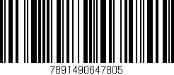 Código de barras (EAN, GTIN, SKU, ISBN): '7891490647805'