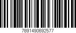 Código de barras (EAN, GTIN, SKU, ISBN): '7891490692577'