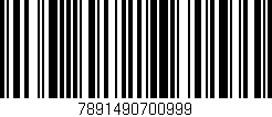 Código de barras (EAN, GTIN, SKU, ISBN): '7891490700999'