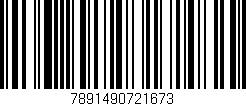 Código de barras (EAN, GTIN, SKU, ISBN): '7891490721673'
