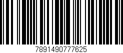 Código de barras (EAN, GTIN, SKU, ISBN): '7891490777625'