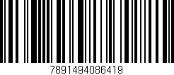Código de barras (EAN, GTIN, SKU, ISBN): '7891494086419'
