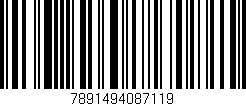 Código de barras (EAN, GTIN, SKU, ISBN): '7891494087119'