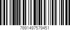 Código de barras (EAN, GTIN, SKU, ISBN): '7891497579451'