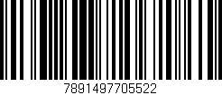 Código de barras (EAN, GTIN, SKU, ISBN): '7891497705522'