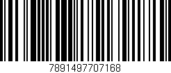 Código de barras (EAN, GTIN, SKU, ISBN): '7891497707168'
