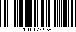 Código de barras (EAN, GTIN, SKU, ISBN): '7891497729559'