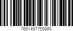 Código de barras (EAN, GTIN, SKU, ISBN): '7891497755985'