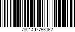 Código de barras (EAN, GTIN, SKU, ISBN): '7891497756067'