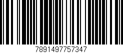 Código de barras (EAN, GTIN, SKU, ISBN): '7891497757347'