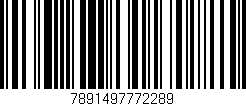 Código de barras (EAN, GTIN, SKU, ISBN): '7891497772289'