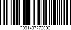 Código de barras (EAN, GTIN, SKU, ISBN): '7891497772883'
