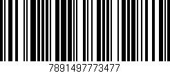 Código de barras (EAN, GTIN, SKU, ISBN): '7891497773477'
