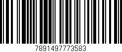 Código de barras (EAN, GTIN, SKU, ISBN): '7891497773583'