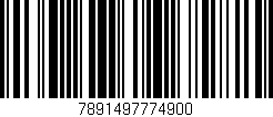 Código de barras (EAN, GTIN, SKU, ISBN): '7891497774900'