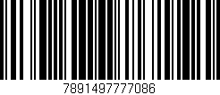 Código de barras (EAN, GTIN, SKU, ISBN): '7891497777086'