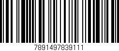 Código de barras (EAN, GTIN, SKU, ISBN): '7891497839111'