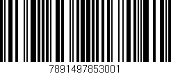 Código de barras (EAN, GTIN, SKU, ISBN): '7891497853001'