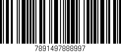Código de barras (EAN, GTIN, SKU, ISBN): '7891497888997'