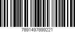 Código de barras (EAN, GTIN, SKU, ISBN): '7891497899221'