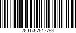 Código de barras (EAN, GTIN, SKU, ISBN): '7891497917758'